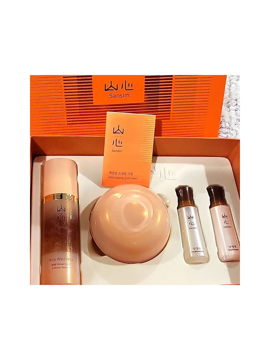 Sansim Wild Ginseng Snail Cream Set