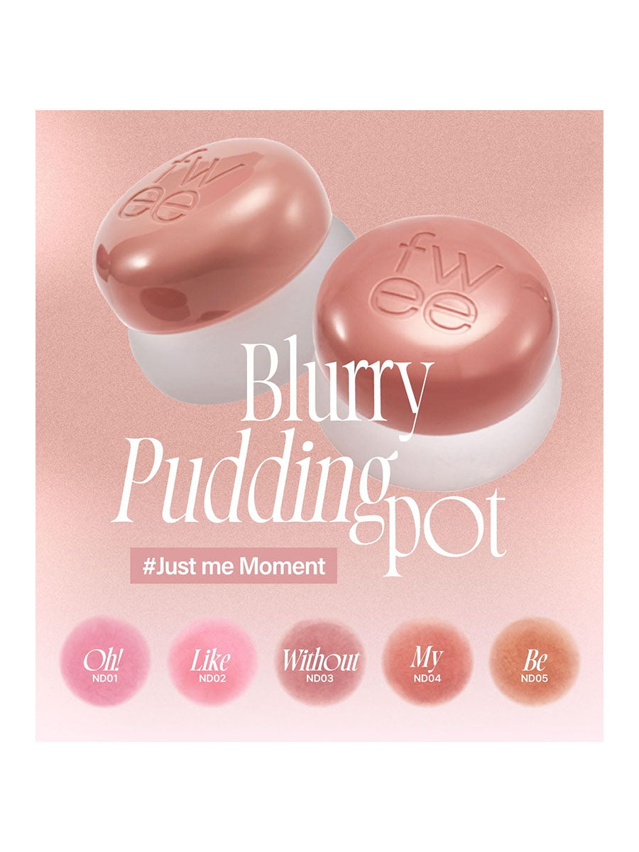 fwee Lip&Cheek Blurry Pudding Pot (5g/0.17fl.oz)-10Color