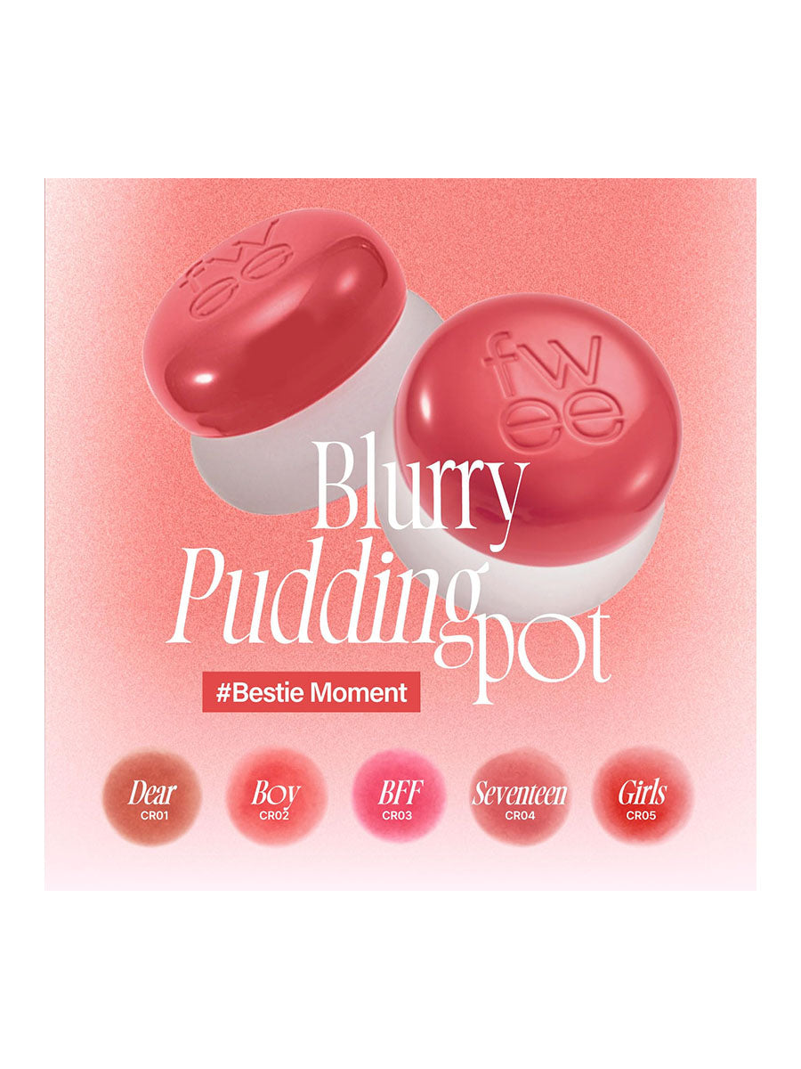 fwee Lip&Cheek Blurry Pudding Pot (5g/0.17fl.oz)-10Color