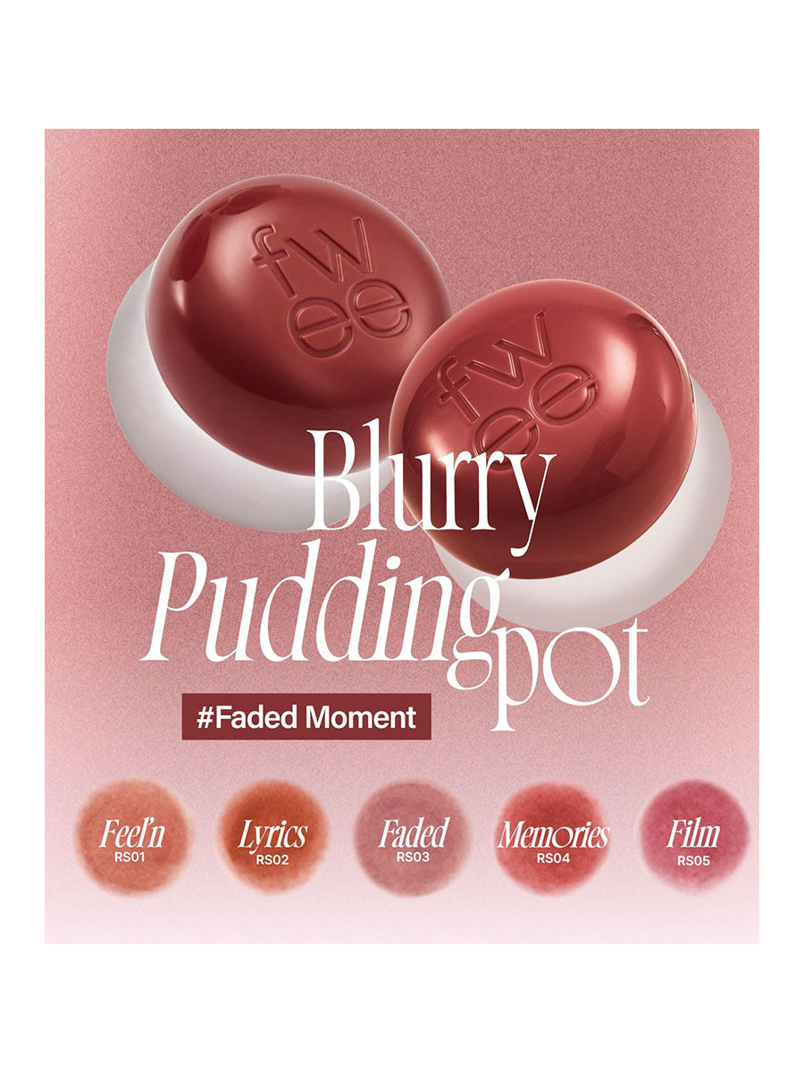 fwee Lip&Cheek Blurry Pudding Pot (5g/0.17fl.oz)-10Color