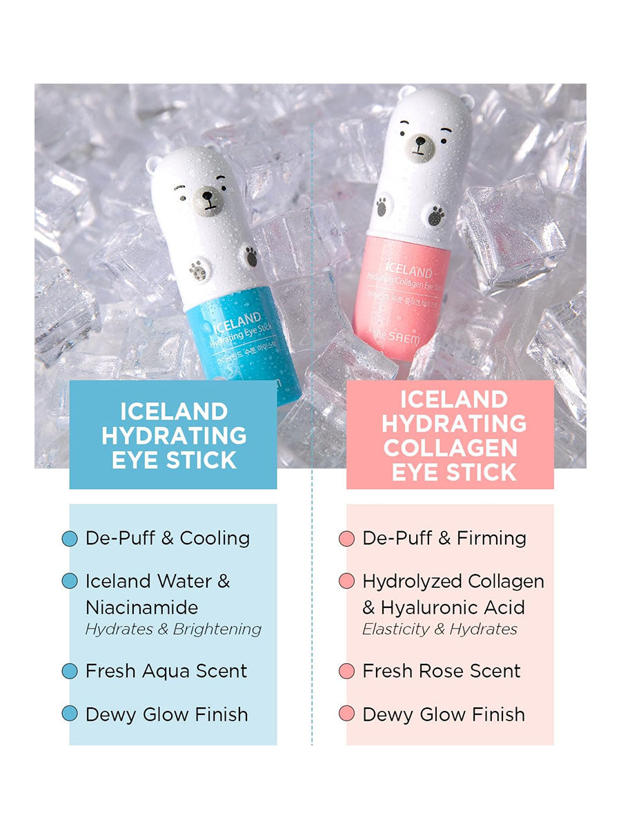 THE SAEM  Eye Stick 2 Style (Iceland Hydrating , Collagen)