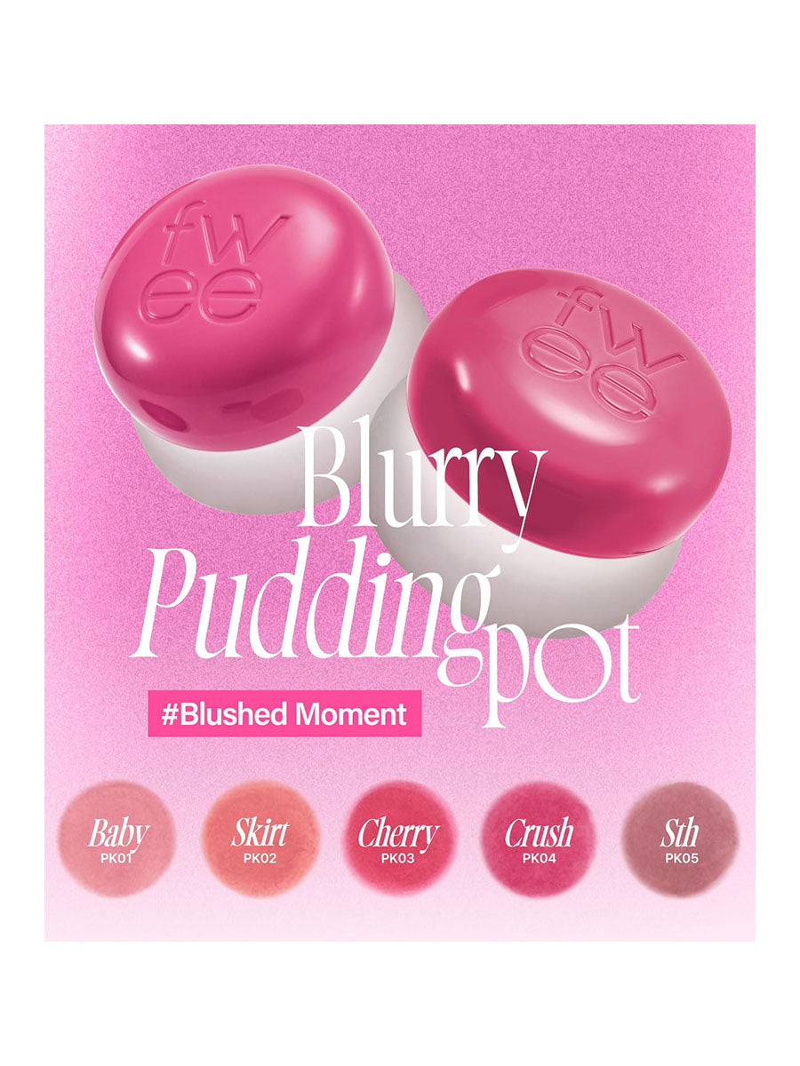 fwee Lip&Cheek Blurry Pudding Pot (5g/0.17fl.oz)-10Color