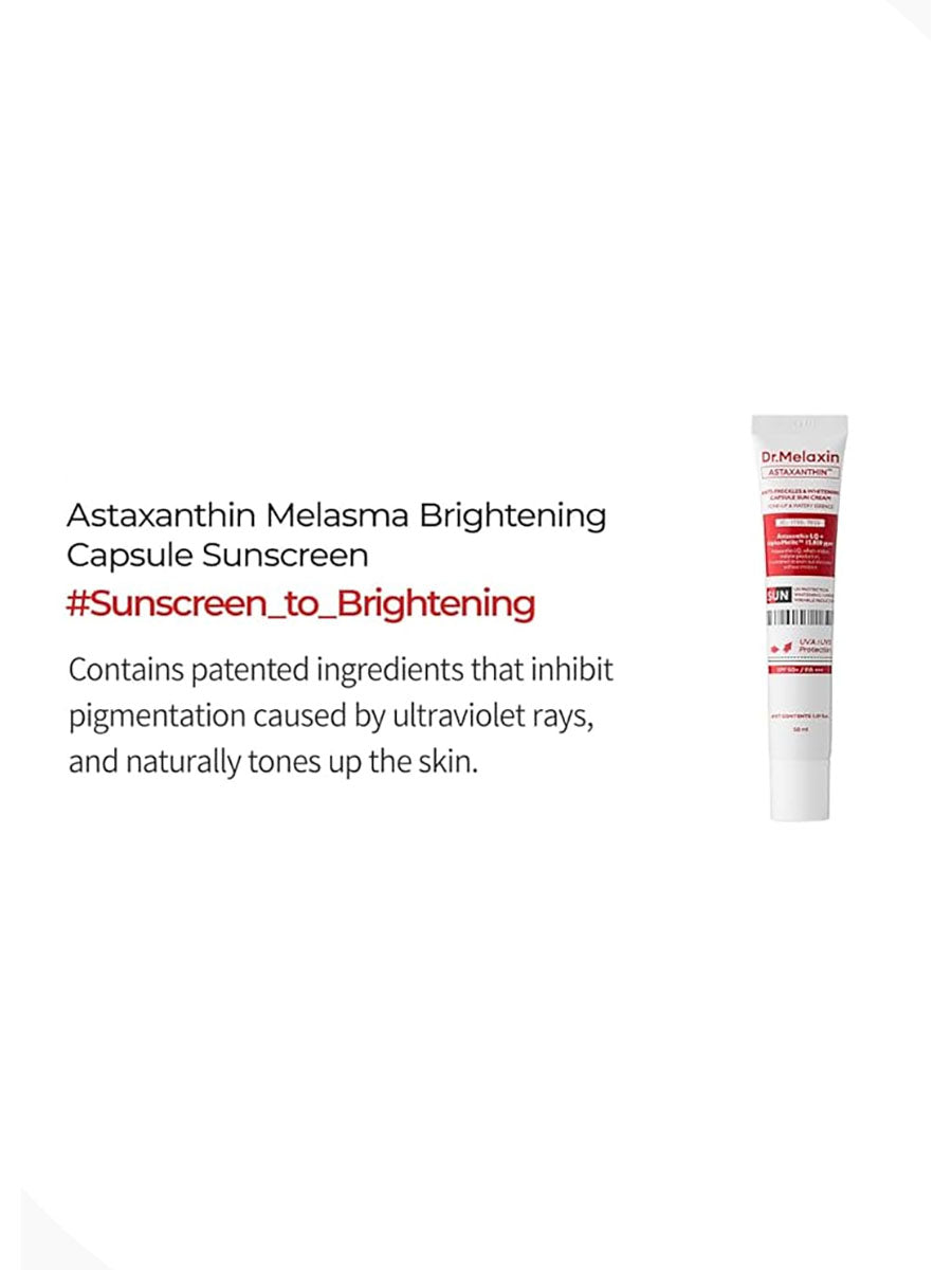 Dr.Melaxin Astaxanthin Capsule Sunscreen SPF 50+/ PA +++ 50ml