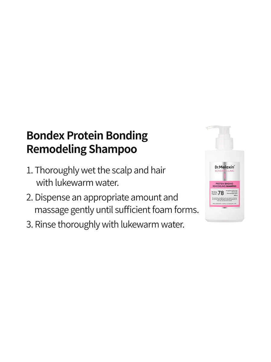 DR.MELAXIN Bondex Protein Bonding Remodeling Clinic Line  Shampoo, Treatment