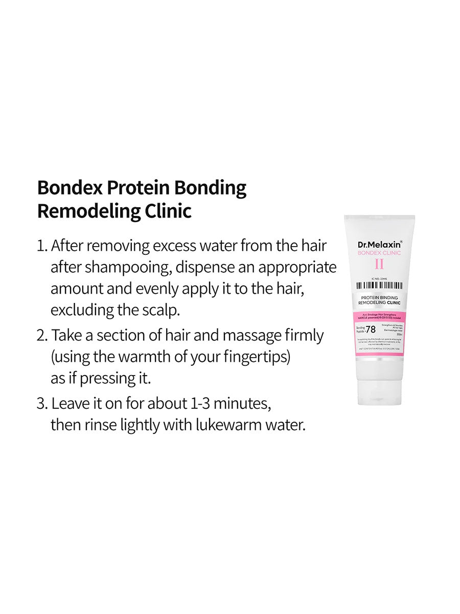 DR.MELAXIN Bondex Protein Bonding Remodeling Clinic Line  Shampoo, Treatment