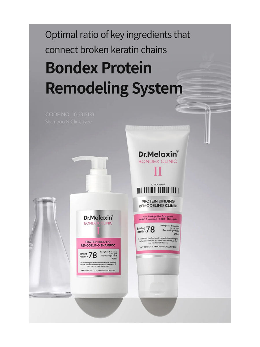 DR.MELAXIN Bondex Protein Bonding Remodeling Clinic Line  Shampoo, Treatment