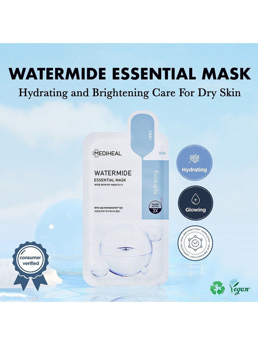 [MEDIHEAL] Watermide Hydrop Essential Mask (1Pcs Or 1Box(10Pcs)