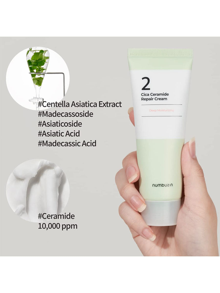 numbuzin No. 2 Cica Ceramide Repair Cream 60mL