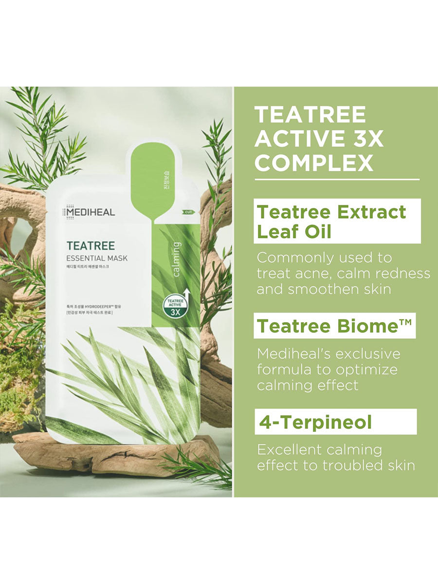 Mediheal - Teatree Essential Mask 1Pcs, 1Box(10Pcs)