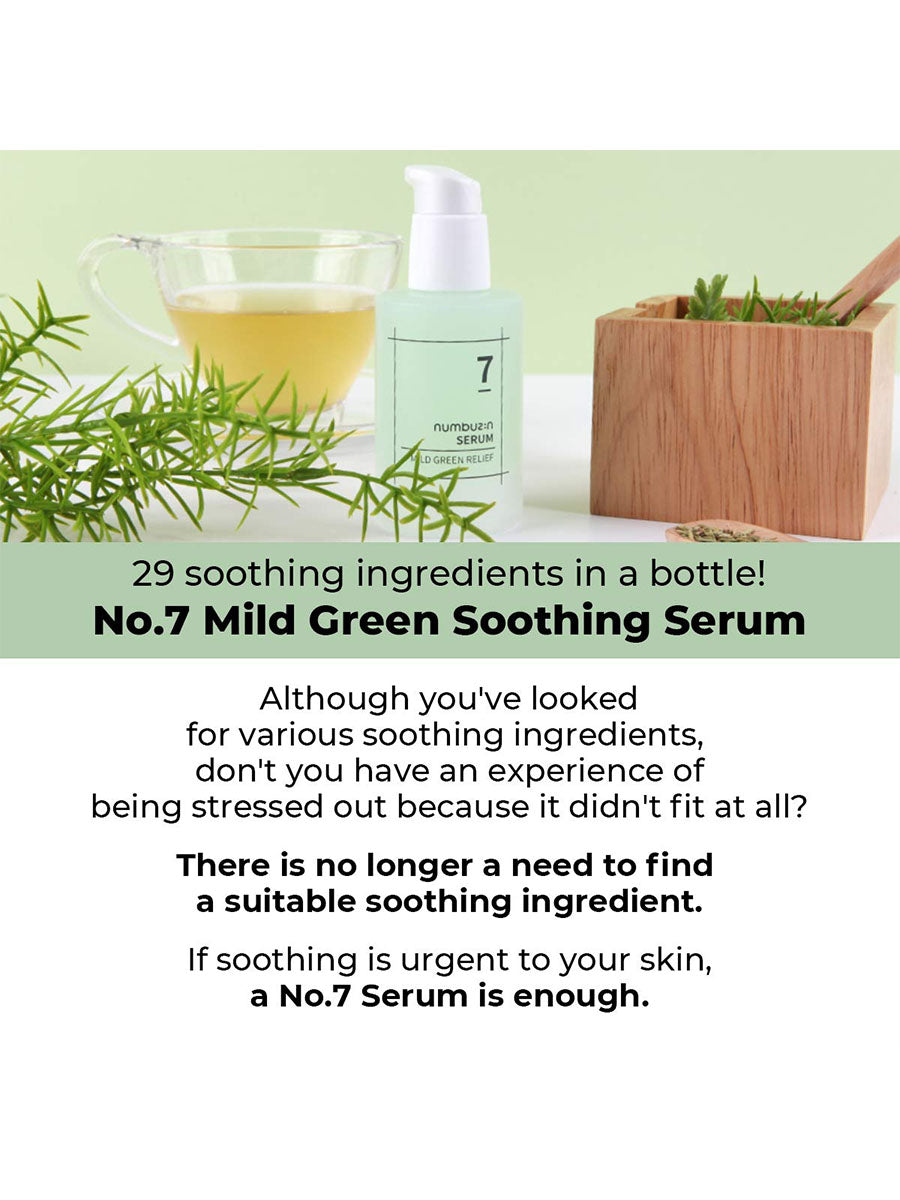 numbuzin No.7 Mild Green Soothing Serum 50ml