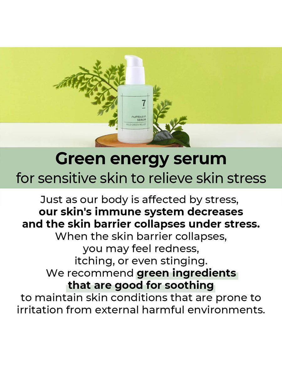 numbuzin No.7 Mild Green Soothing Serum 50ml