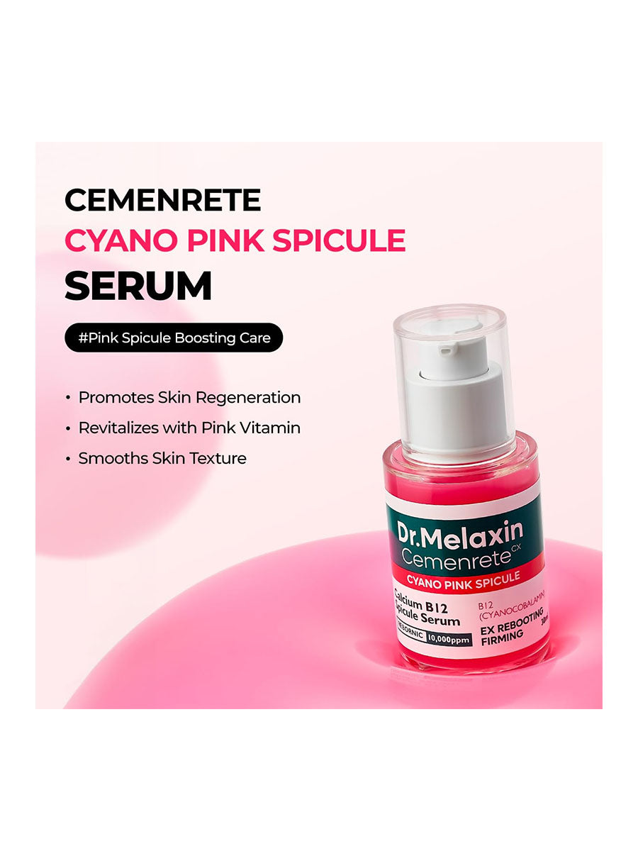 [Dr.Melaxin] Cemenrete Cyano Pink Spicule Serum with Calcium, Vitamin B12 30Ml