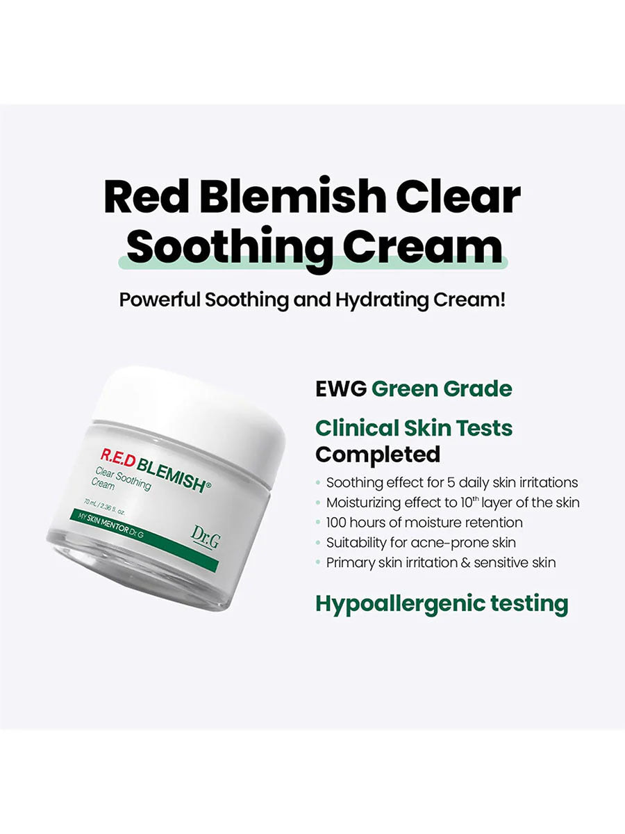 [Dr.G] Red Blemish Clear Soothing Cream (70mL/2.37fl.oz)