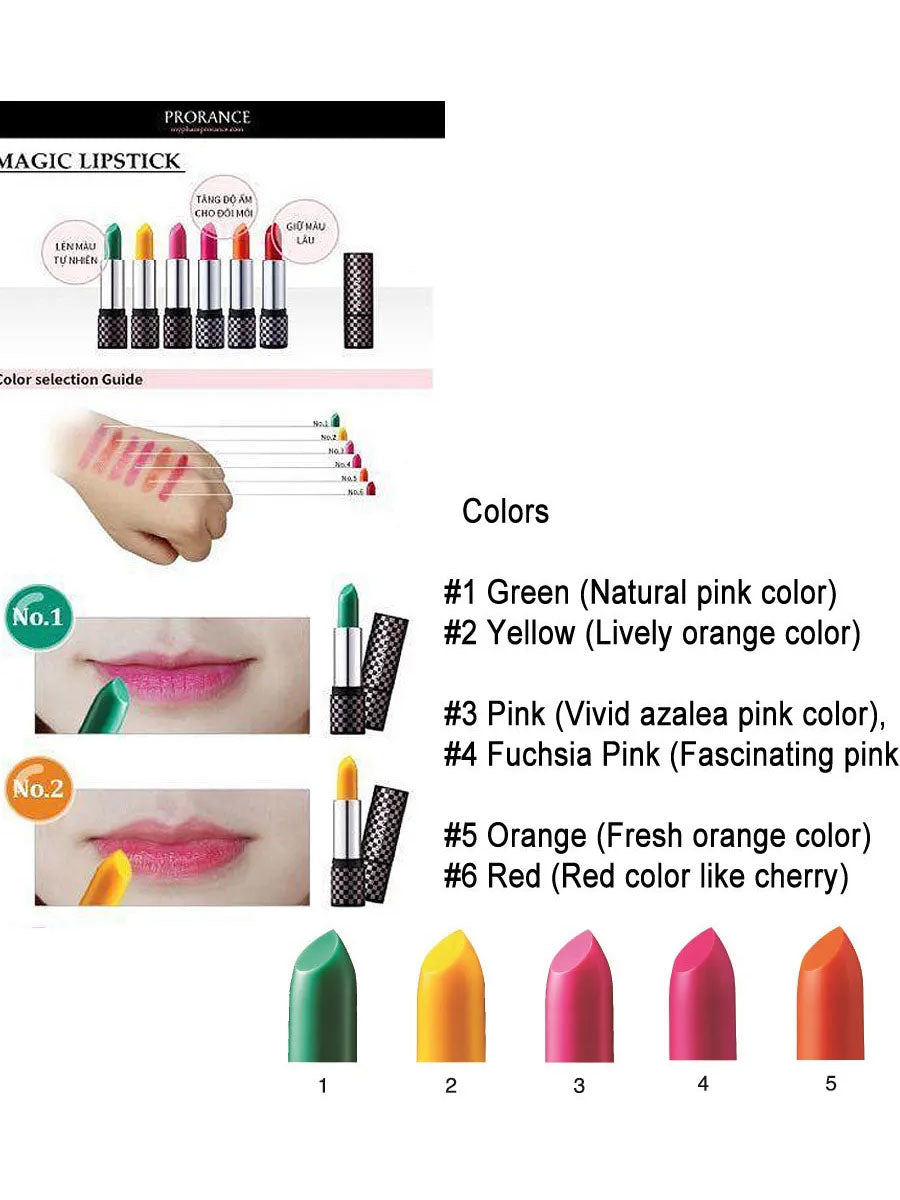 Prorance Magic Lipstick 5Color